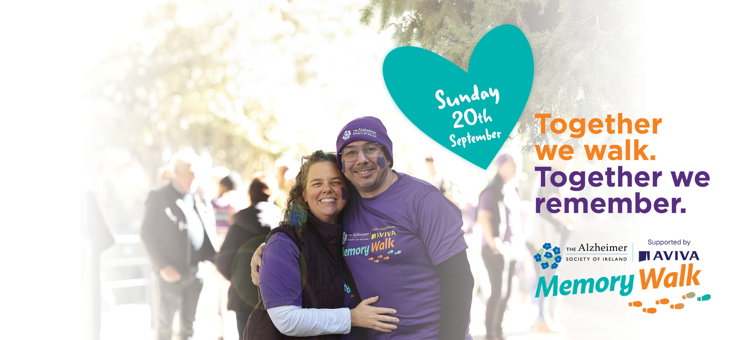 Memory Walk 2026 brand photo of couple at walk